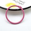 5/10pcs 30mm Colorful Metal Alloy Card Ring Key Binder Jump Ring DIY O Shape Keychain Keyring for Jewelry Making DIY Accessories