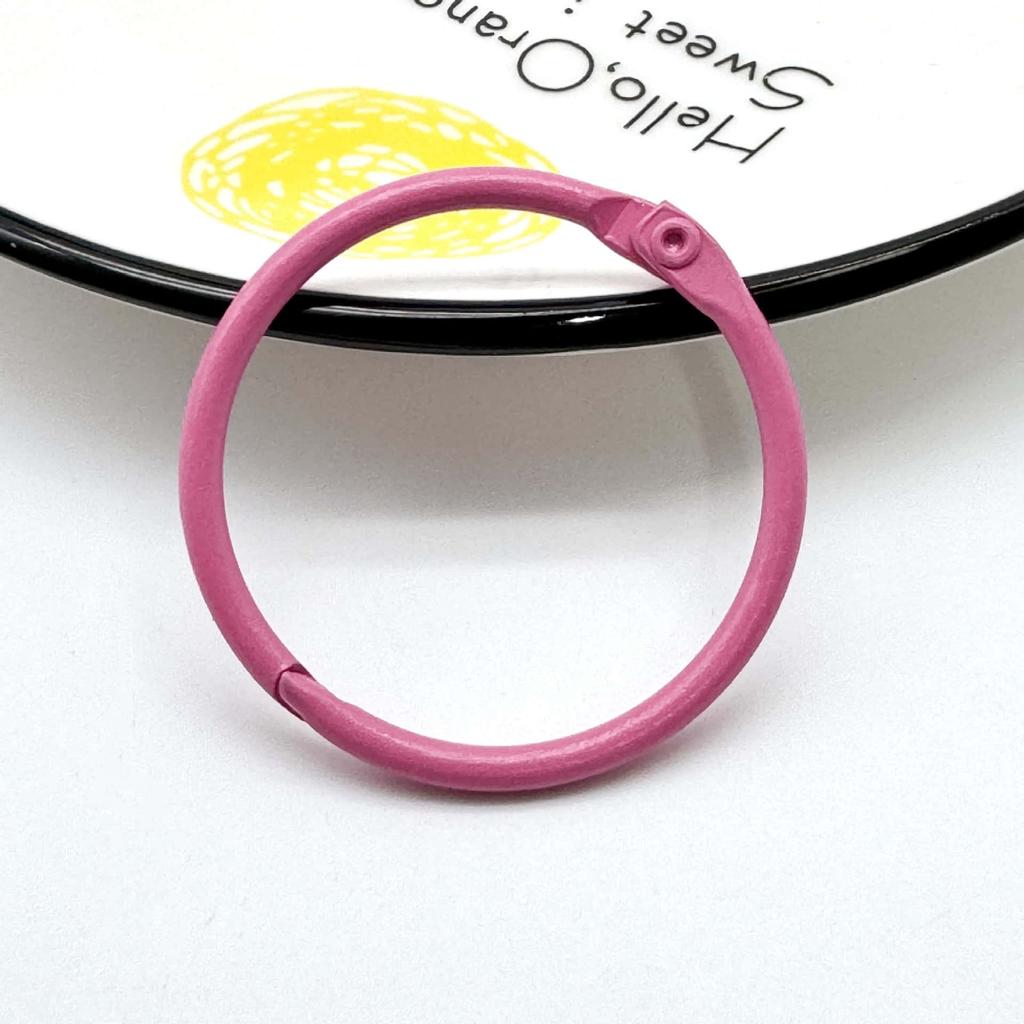 5/10pcs 30mm Colorful Metal Alloy Card Ring Key Binder Jump Ring DIY O Shape Keychain Keyring for Jewelry Making DIY Accessories