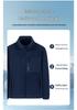 2025 Men's Autumn Winter Thick Velvet Dad Jacket - Loose Fit Cotton Top