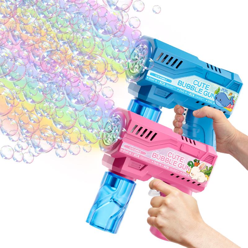 Light Children's Bubble Gun Cute Bubble Toys Outdoor Activities/games/wedding Props Without Batteries Bubble Water