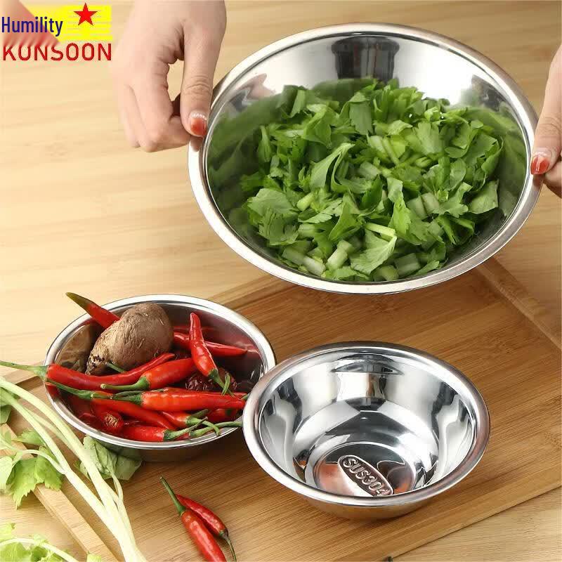 QianXing 20cm Stainless Steel Deep Kitchen Prep & Serving Bowls (Set of 5)