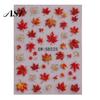Seasonal Fall Nail Art Autumn Maple Leaf Stickers, Self-Adhesive Leaves Decals, DIY Manicure Accessories Women Embossed Stickers for Home and