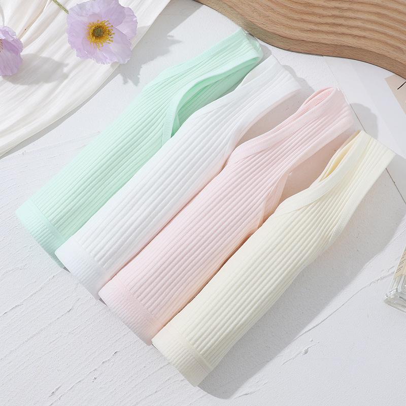 Teenager Mädchen Einfarbig Baumwolle Bralette Tanktop - Pubertät Trainings-BH