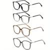 4Pcs Irregular Frame Anti Blue Light Glasses Stylish Large Frame for Men Women