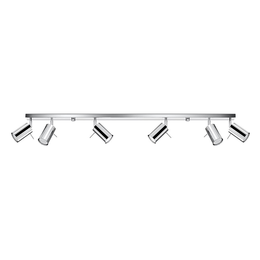 Ring ceiling lamp 6L chrome