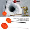 2pcs Ice Fishing Ladles Rapid Filtering Strainer Scoop with Plastic and Aluminum Alloy Handles Hook for Winter