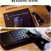 Men's Cartoon Bat Keychain Creative Car Key Bag Black Anti-lost Car Key Protection Sleeve Universal Keychain Pendant