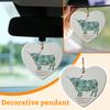 Friendship Heart Sea Glass Keepsake Printed Ceramic Heart Pendant