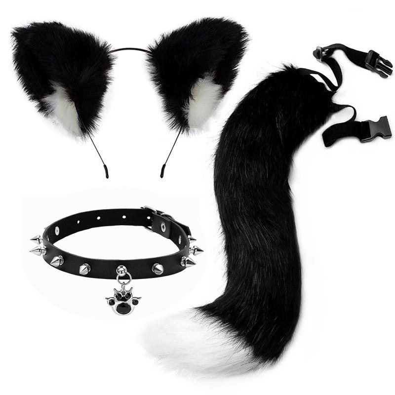 Cat Ear Bell Headband & Hairpin Set - Festive Headdress