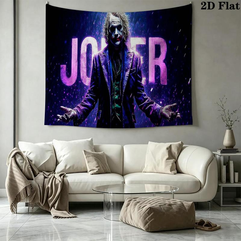 Clown joker Wall Tapestry Aesthetic Wall Hanging Printed Fabric Blanket Decorative Tapestries for Bedroom Living Room Home Decor