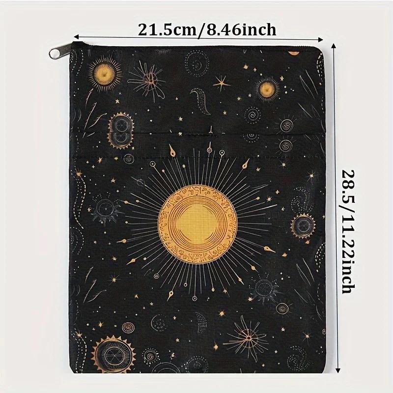 Buchhülle Buchcover Schutzhülle mit Reißverschluss, Waschbarer Stoff für Teenager, Erwachsene & Lehrer