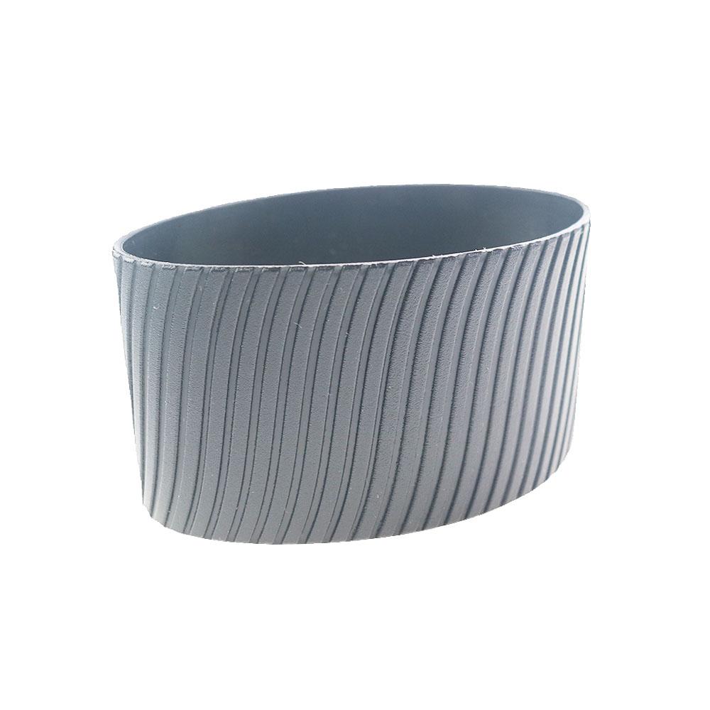 

1PC Silicone 8CM Heat Insulated Cup Sleeve Stripes Non Slip Wraps For Mugs Ceramic Glass Water Bottle Thermostability Odorless