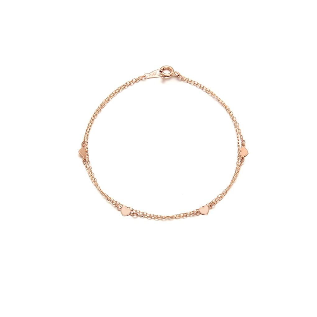 

LLOYD Two-Line Mini Heart Bracelet LWT17088T_ 10k