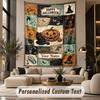 Halloween (103) Teema Isikupärastatud Vaip Kohandatud Nime Tekst Seinale Riputatav Vaip Kodu Taustakaunistus
