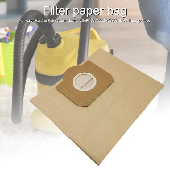 Filter Bag Easy To Install Large Capacity Paper Vacuum Cleaner Dust Pouch Filter Replacement for Karcher
