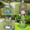 Bird Feeder And Bird Bath Hanging Decor With Automatic Feed System For Garden And Balcony