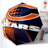 Printed Chicago Bears logo Folding Umbrella,Outdoor,Leisure,And Travel Umbrella,Durable Umbrella Fabric,Birthday And Holiday Gift