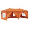 Pop Up Party Tent 575 X 288 X 245 Cm Orange Oxford Fabric