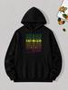 Unisex Faith In God Sweatshirt - Religious Apparel with Verse Print, Kangaroo Pocket & Drawstring Hood, Warm Pullover Hoodie Suitable for Church, Casu