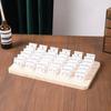 Premium Jewelry Display Stand Solid Wood Card Slot Ring Display Plate  Card Storage