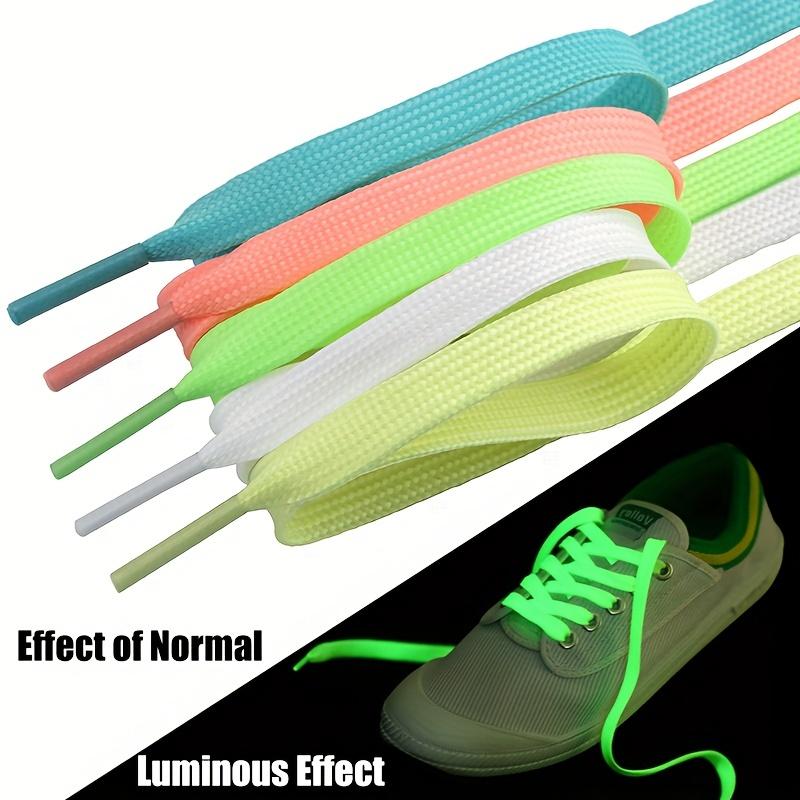 1 Pair Luminous Shoelaces for Sneakers - Reflective, Glow-in-the-Dark Shoelaces for Men & Women - Suitable for Sports & Nighttime Running