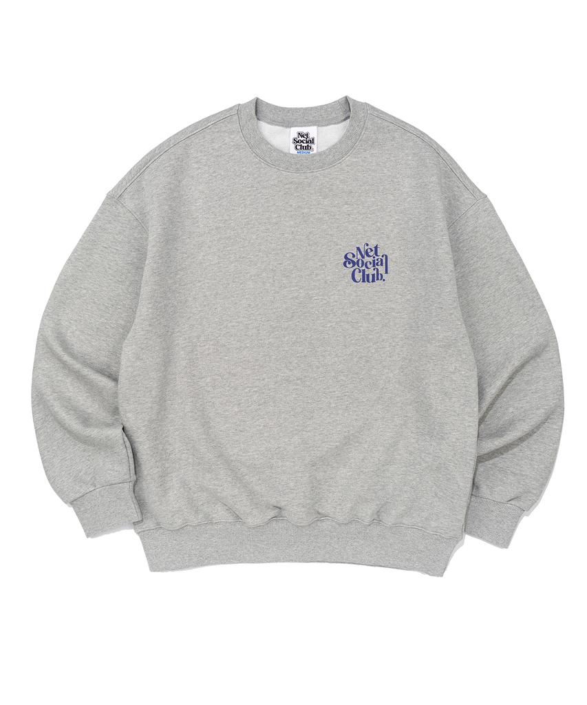 NET SOCIAL CLUB Small Curly Logo Mtm (Melange)