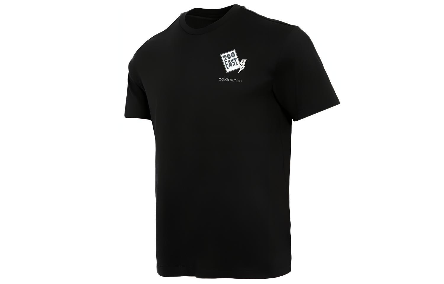 

Adidas T Shirts Men s Black Crew Neck Moderate Straight Fit GP4808 M