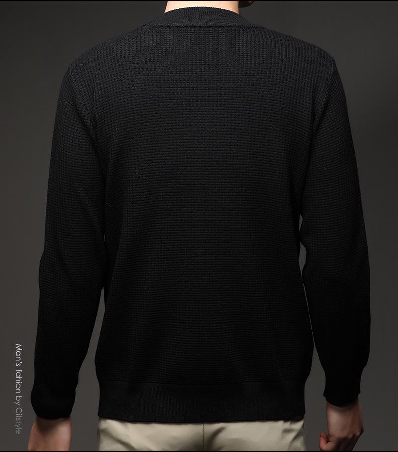 Men's Versatile Knit Round Neck Sweater - Autumn/Winter Bestseller