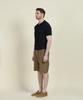 PANICALE Navy Stripe Johnny Collar Polo Knit