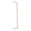 Modern Free Standing Coat Rack with 3 Hooks and  Slate Base, Perfect for Organizing Clothes, Bags, and Accessories in Small