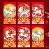 6pcs Cartoon Lucky Red Pocket Blessing New Year Money Bag Money Envelope  Marriage Celebration
