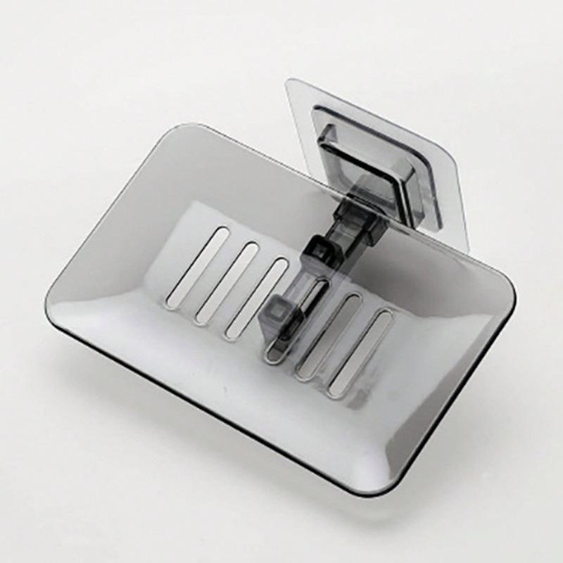 Soap Dish, Waterproof Soap Holder, Hole-Free Soap Tray, No-Drilling Soap Holder