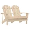 Vidaxl 2-Seater Adirondack Garden Chair, Solid Fir Wood