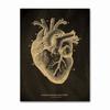 Anatomical Skeleton Chalkboard Poster Kraft Paper Posters DIY Vintage Home Room Medicine Student Decor Medical Art Wall Painting