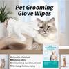 Pet Glove Wipes for Dogs and Cats Hypoallergenic Grooming Cleaning and Deodorizing Gloves Easy To Use Single Pack for Pet Care