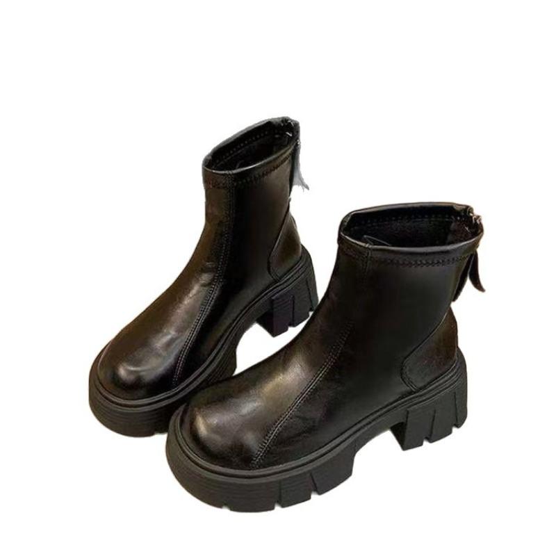 Europe America Hot Sale Women Modern Boots 2025 Autumn Retro Comfortable Chelsea Boot British Women Ankle Boots Zapatos De Mujer