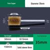 Industrial Rust Removal and Polishing Brush with Handle - Stainless Steel and Copper Wire for Inner Hole Sanding