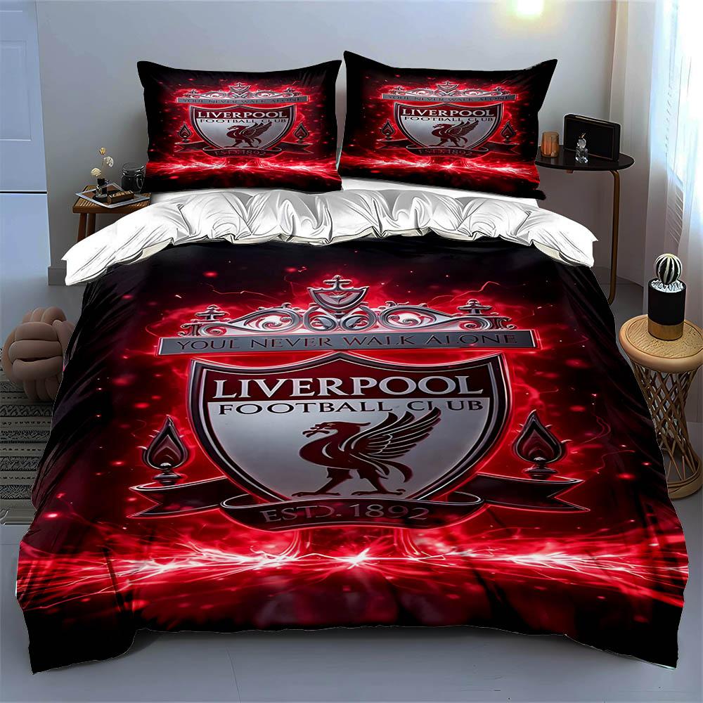 Liverpool Football Club Logo. Bedding Sets Duvet Cover Sets Duvet Covers Pillowcases(1 * Duvet Cover 2 * Pillowcases, Without Duvet Insert)