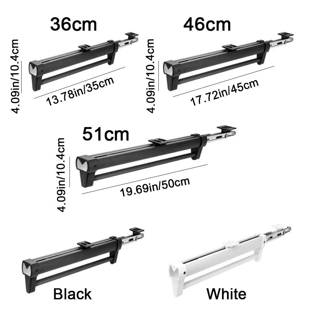 Heavy Duty Pull-out Pants Rack Hanging Trouser Storage Rack Durable Clothes Storage Rod  Daily Use