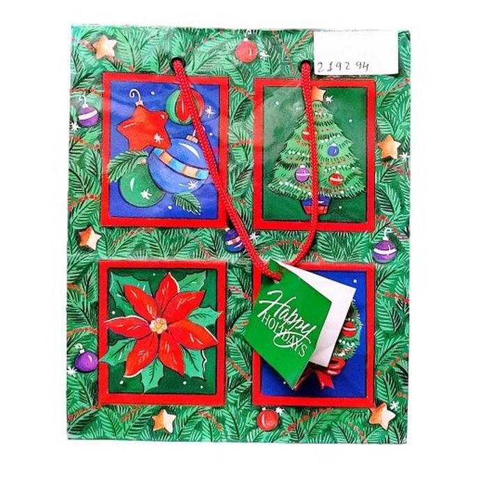 Happy Holidays Christmas Gift Bag