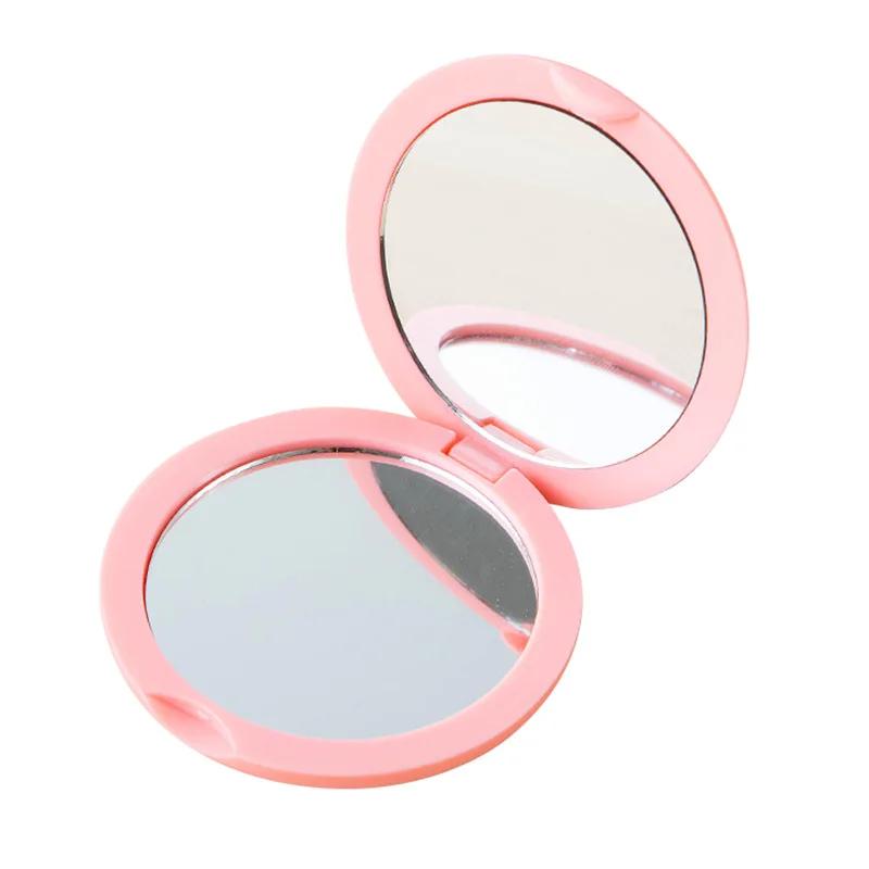 Mirror Foldable Makeup Mirror Portable Double-Sided Mirror Student Dormitory Desktop Small Gift Mini Pocket Mirror Home Decor