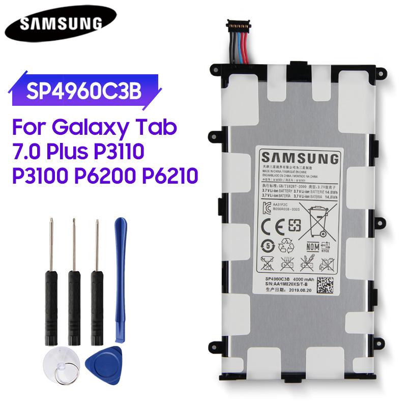 

Оригинальный сменный аккумулятор SP4960C3B для Samsung GALAXY Tab 7.0 Plus P3110 P3100 P6200 P6210 4000 мАч
