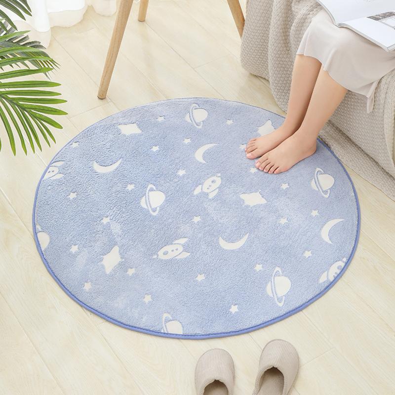 Zebra Print Round Carpet Black White Living Room Area Rug Chair Mat Flannel Anti-slip Kids Bedroom Rug Bathroom Bath Mat