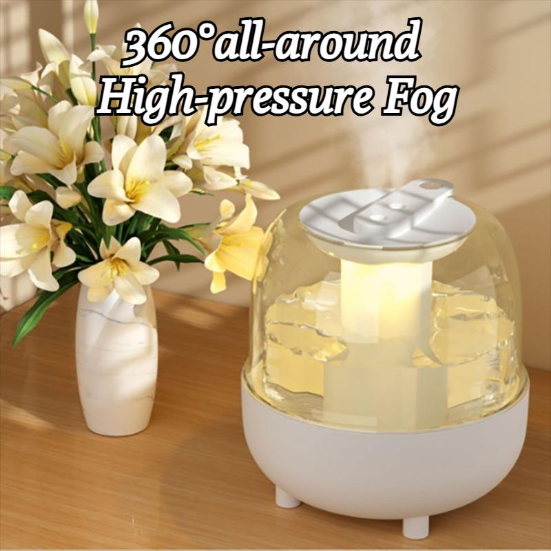 New 4L Large Capacity Humidifier USB Double Spray Low Noise Household Bedroom Office Aroma Diffuser with Night Light