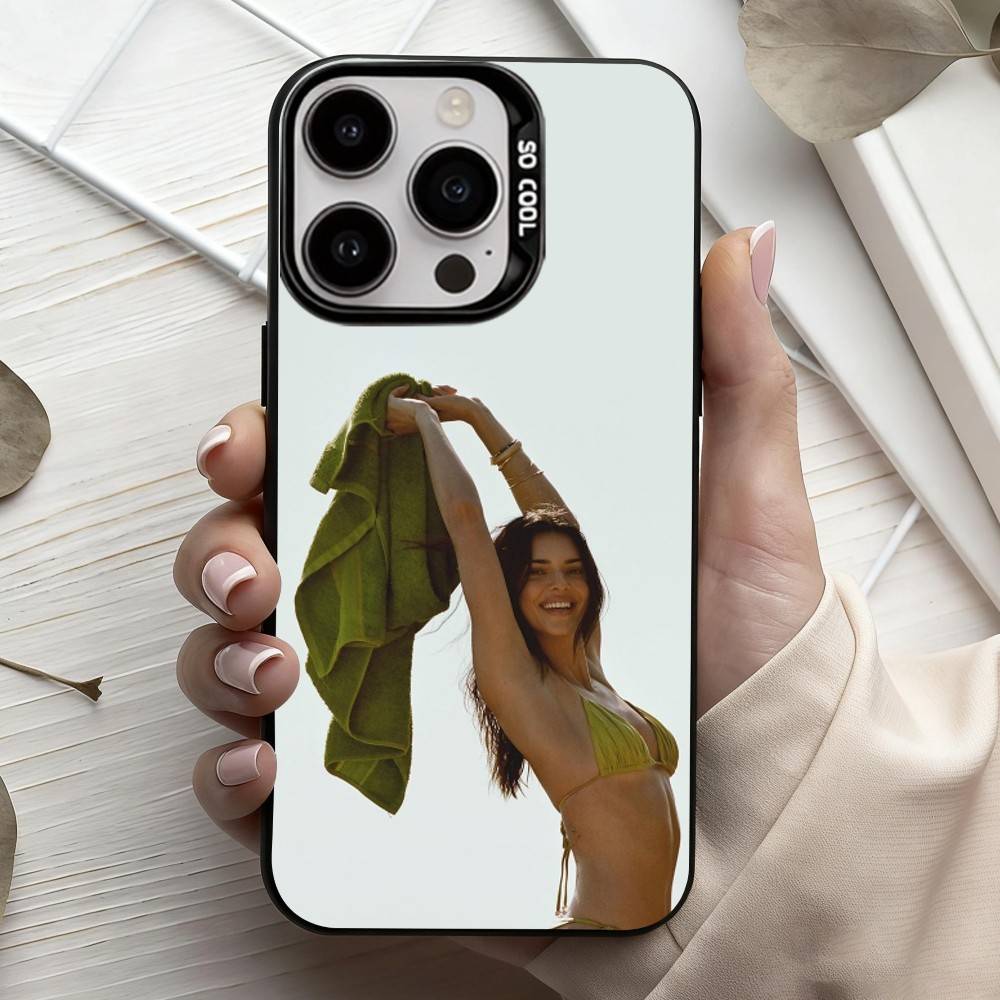 Model K-Kendall Nicole J-Jenner  Phone Case For iPhone17,16,15,14,13,12,11 Plus,Pro Max Black Candy silver phone case