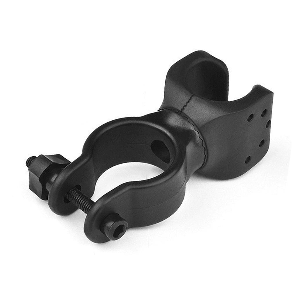 Bike Flashlight Mount 360 Degree Rotation Stable Improve Riding Safety Handlebar Light Holder for Night Cycling