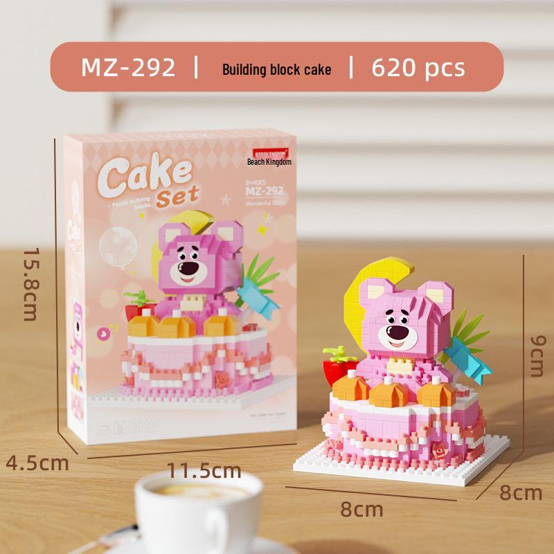 High-Profile Cartoon Cake Block Toy for Kids' Birthday Parties