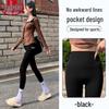 Langsha Women's Pocket Sports Shark Skin Leggings