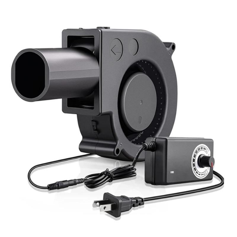 EU/US Plug 12V BBQ Fan Cooking Blower with Speed Controller BBQ Wood Stove Collector Tube Speed Regulation Power Adapter 1