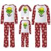 Weihnachtlich bedrucktes Familien-Partnerlook Langarm-Oberteil+Hose Set Familien-Partnerlook-Sets